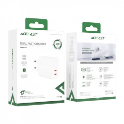 Адаптер мережевий ACEFAST A9 |2Type-C, 40W/3A, PD/QC|
