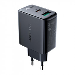 Адаптер мережевий ACEFAST A5 |1USB/1Type-C, 32W/2.4A, PD/QC|