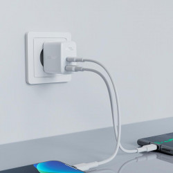 Адаптер мережевий ACEFAST A5 |1USB/1Type-C, 32W/2.4A, PD/QC|