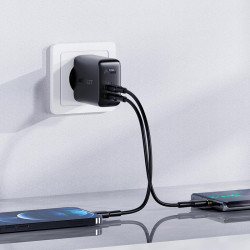 Адаптер мережевий ACEFAST A5 |1USB/1Type-C, 32W/2.4A, PD/QC|