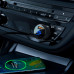 Адаптер автомобільний AceFast metal Car charger with digital display B7 |2USB, 45W/5A, PD/QC|
