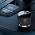 Адаптер автомобільний AceFast metal Car charger with digital display B6 |1USB/1Type-C, 63W/6A, PD/QC|