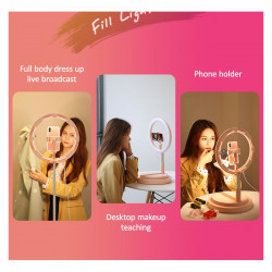 Тримач з кільцевим освітленням USAMS Stretchable foldable holder fill light US-ZB120 |168cm|