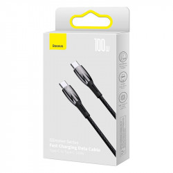 Кабель Baseus Type-C to Type-C Glimmer Series Fast Charging Data Cable |2m, 100W|