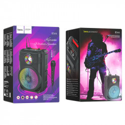 Акустика-караоке HOCO Mature outdoor BT speaker BS46 |10W, BT5.0, TWS, AUX, TF, USB, FM, 3Hours|