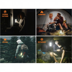 Лампа Glocusent Disaster Level Camping Lantern IP68 |8-120h, 3000-4000-6000K|