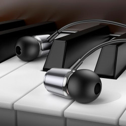 Навушники Hoco Spring metal universal earphones with mic M108