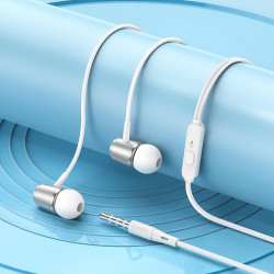 Навушники Hoco Spring metal universal earphones with mic M108