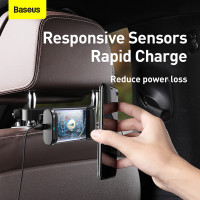 Тримач Baseus Energy Storage Backseat Holder Wireless Charger |15W, 360°| (WXHZ-01)