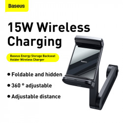 Тримач Baseus Energy Storage Backseat Holder Wireless Charger |15W, 360°| (WXHZ-01)