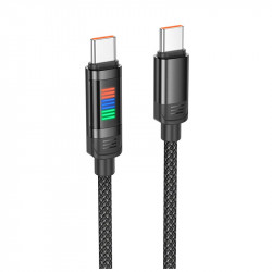 Кабель HOCO Lantern Type-C to Type-C charging data cable U126 |1.2m, 100W/5A|