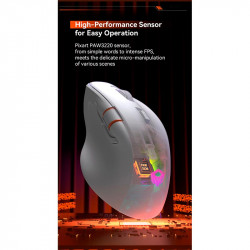 Миша MEETION Wired + 2.4 G+Bluetooth Gaming mouse GW32 |7 Keys, 8000dpi, 35-115h, RGB|