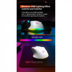 Миша MEETION Wired + 2.4 G+Bluetooth Gaming mouse GW32 |7 Keys, 8000dpi, 35-115h, RGB|