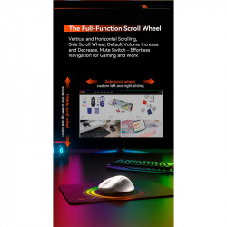 Миша MEETION Wired + 2.4 G+Bluetooth Gaming mouse GW32 |7 Keys, 8000dpi, 35-115h, RGB|
