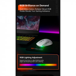 Миша MEETION Wired + 2.4 G+Bluetooth Gaming mouse GW33 |6 Keys, 10000dpi, 25-60h, RGB|