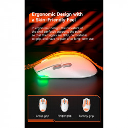 Миша MEETION Wired + 2.4 G+Bluetooth Gaming mouse GW33 |6 Keys, 10000dpi, 25-60h, RGB|