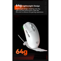 Миша MEETION Wired + 2.4 G+Bluetooth Gaming mouse GW33 |6 Keys, 10000dpi, 25-60h, RGB|