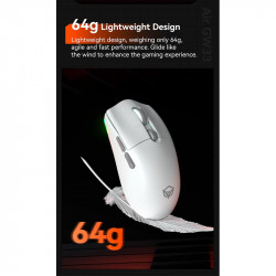 Миша MEETION Wired + 2.4 G+Bluetooth Gaming mouse GW33 |6 Keys, 10000dpi, 25-60h, RGB|