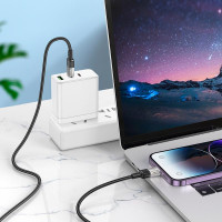 Кабель Hoco Type-C to Lightning Spirit PD transparent charging data cable U129 |27W, 1.2M|