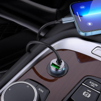 Адаптер автомобільний Hoco Lightning Cable Car charger NZ7 |1USB, 20W/3A, PD/QC|