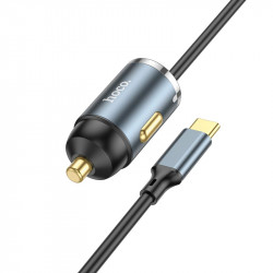 Адаптер автомобільний Hoco Type-C Cable Car charger NZ7 |1USB, 20W/3A, PD/QC|
