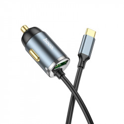 Адаптер автомобільний Hoco Type-C Cable Car charger NZ7 |1USB, 20W/3A, PD/QC|