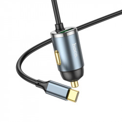 Адаптер автомобільний Hoco Type-C Cable Car charger NZ7 |1USB, 20W/3A, PD/QC|
