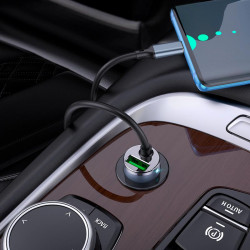 Адаптер автомобільний Hoco Type-C Cable Car charger NZ7 |1USB, 20W/3A, PD/QC|