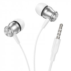 Навушники BOROFONE Platinum metal universal earphones with microphone BM75 |1.2m, Hi-Fi|