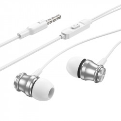 Навушники BOROFONE Platinum metal universal earphones with microphone BM75 |1.2m, Hi-Fi|