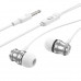 Навушники BOROFONE Platinum metal universal earphones with microphone BM75 |1.2m, Hi-Fi|