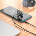 Навушники BOROFONE Platinum metal universal earphones with microphone BM75 |1.2m, Hi-Fi|