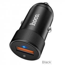 Адаптер автомобільний Hoco Compatible Super Fast Charge Z32A |1USB, 4A, QC3.0, 18W|