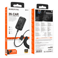 Аудіоадаптер універсальний Borofone June car BT FM transmitter BC49