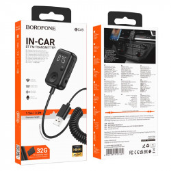 Аудіоадаптер універсальний Borofone June car BT FM transmitter BC49