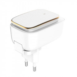 Адаптер мережевий LDNIO Type-C USB Cable Touch Light A2205 |2USB, 2.4A|