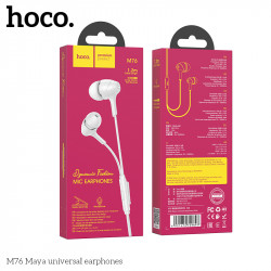 Навушники HOCO Maya universal earphones with mic M76