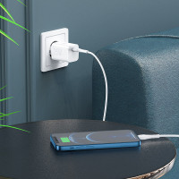 Адаптер мережевий HOCO Type-C to Lightning cable Rigorous charger set N19 |Type-C, 25W, 3A, QC/PD|