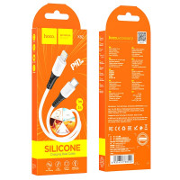Кабель Hoco Type-C to lightning silicone charging data cable X82 |1m, 20W/3A|