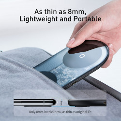 Зарядка Qi BASEUS Simple 2in1 Wireless Charger Pro Edition For Phones + Pod |15W| (WXJK-C02)