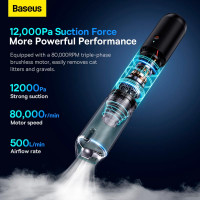 Автомобільний пилосос Baseus A3lite Car Vacuum Cleaner Black |7-12kPa|