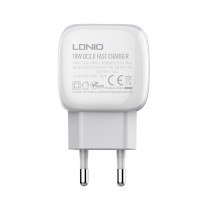 Адаптер мережевий LDNIO Type-C Cable A1306q |1USB, 3A, QC|