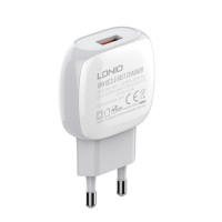 Адаптер мережевий LDNIO Type-C Cable A1306q |1USB, 3A, QC|