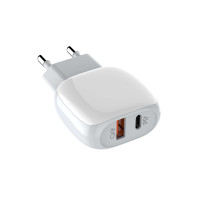 Адаптер мережевий LDNIO Type-C to Lightning Cable A2313C |1USB/1Type-C, QC/PD, 3A|