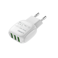 Адаптер мережевий LDNIO Micro USB Cable A3315 |3USB, 3.1A|