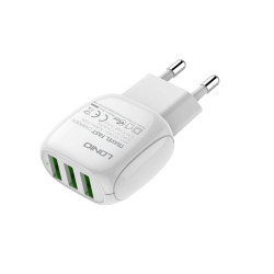 Адаптер мережевий LDNIO Micro USB Cable A3315 |3USB, 3.1A|
