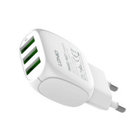 Адаптер мережевий LDNIO Micro USB Cable A3315 |3USB, 3.1A|