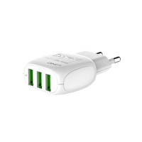Адаптер мережевий LDNIO Micro USB Cable A3315 |3USB, 3.1A|
