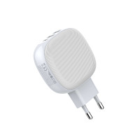 Адаптер мережевий LDNIO Type-C to Lightning Cable A3510Q |2USB/1Type-C, QC/PD, 3A/28.5W|