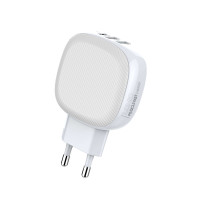 Адаптер мережевий LDNIO Lightning Cable A3510Q |2USB/1Type-C, QC/PD, 3A/28.5W|